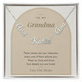 Multiple Name Necklace for Grandma with personalized name charms, image 1