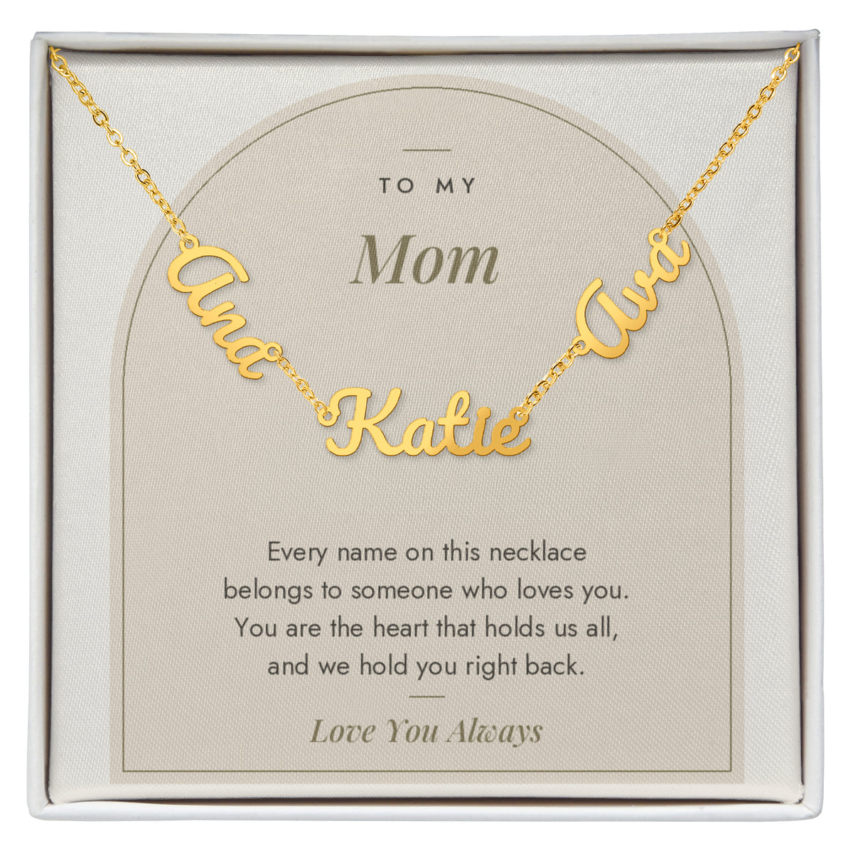 Multiple Name Necklace for Mom with personalized names, image 5