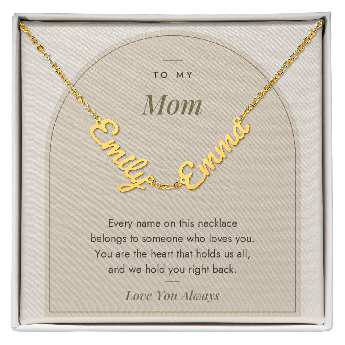 Multiple Name Necklace for Mom with personalized names, image 7