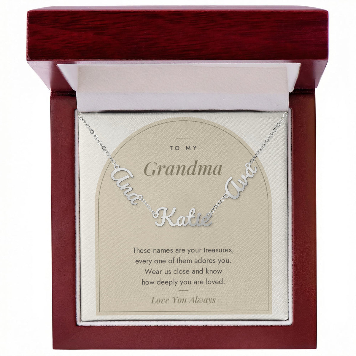Multiple Name Necklace for Mom with personalized names, image 9