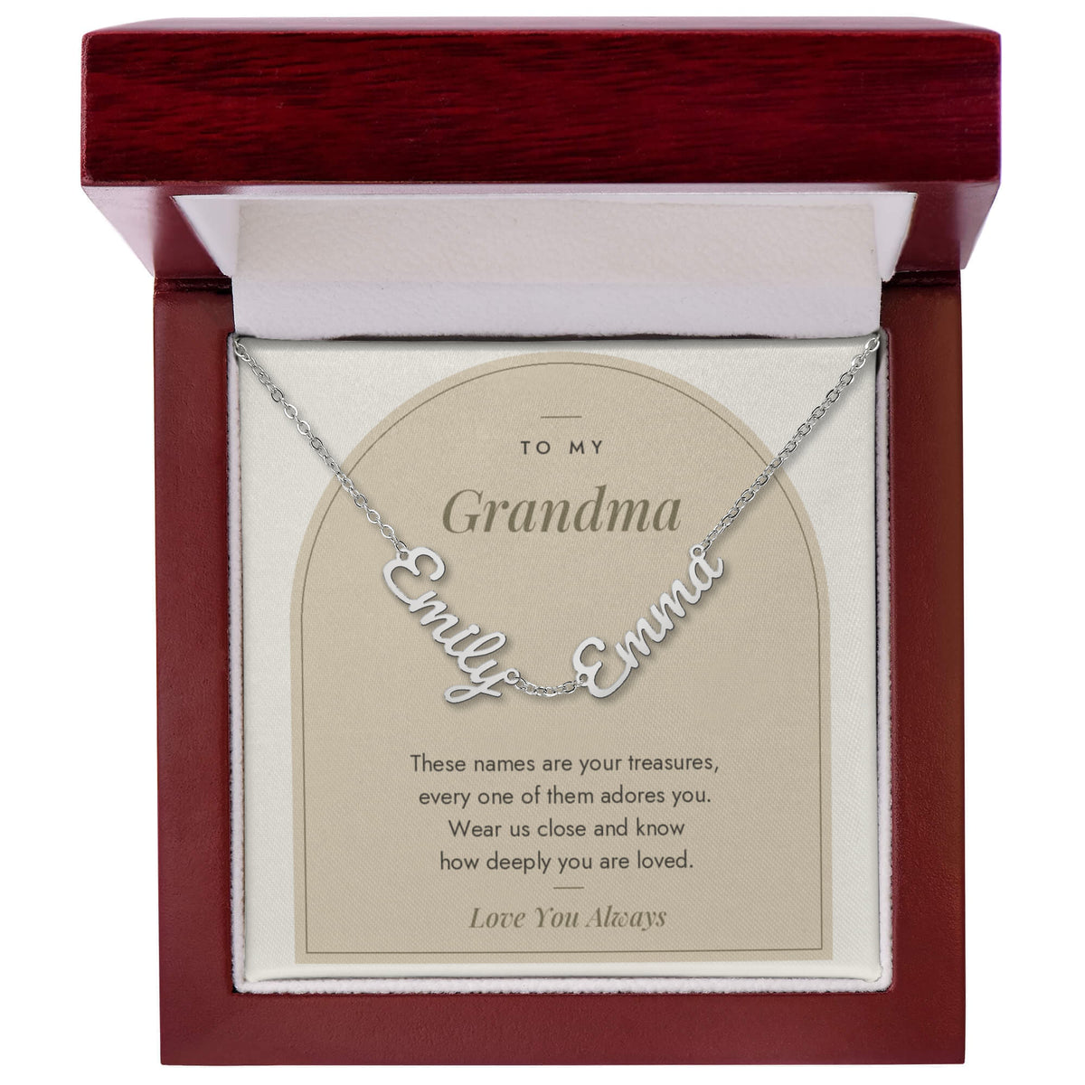 Multiple Name Necklace for Mom with personalized names, image 10
