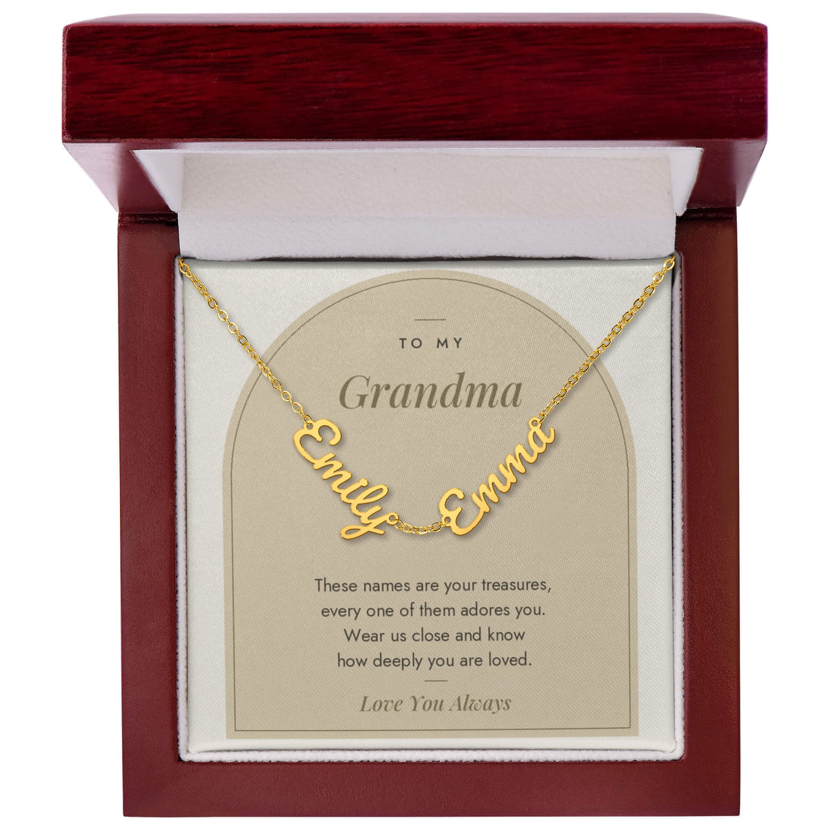 Multiple Name Necklace for Mom with personalized names, image 12