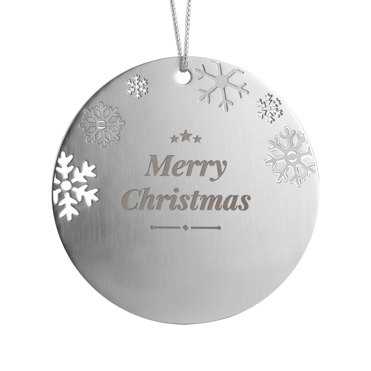 Merry Christmas 2026 Engraved Ornament – Double Sided Keepsake – product photo 1