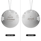 Merry Christmas 2026 Engraved Ornament – Double Sided Keepsake – product photo 2
