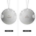 Our First Christmas Together ornament, front and back sides
