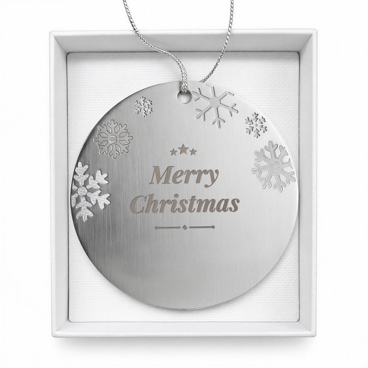 Merry Christmas 2026 Engraved Ornament – Double Sided Keepsake – product photo 3