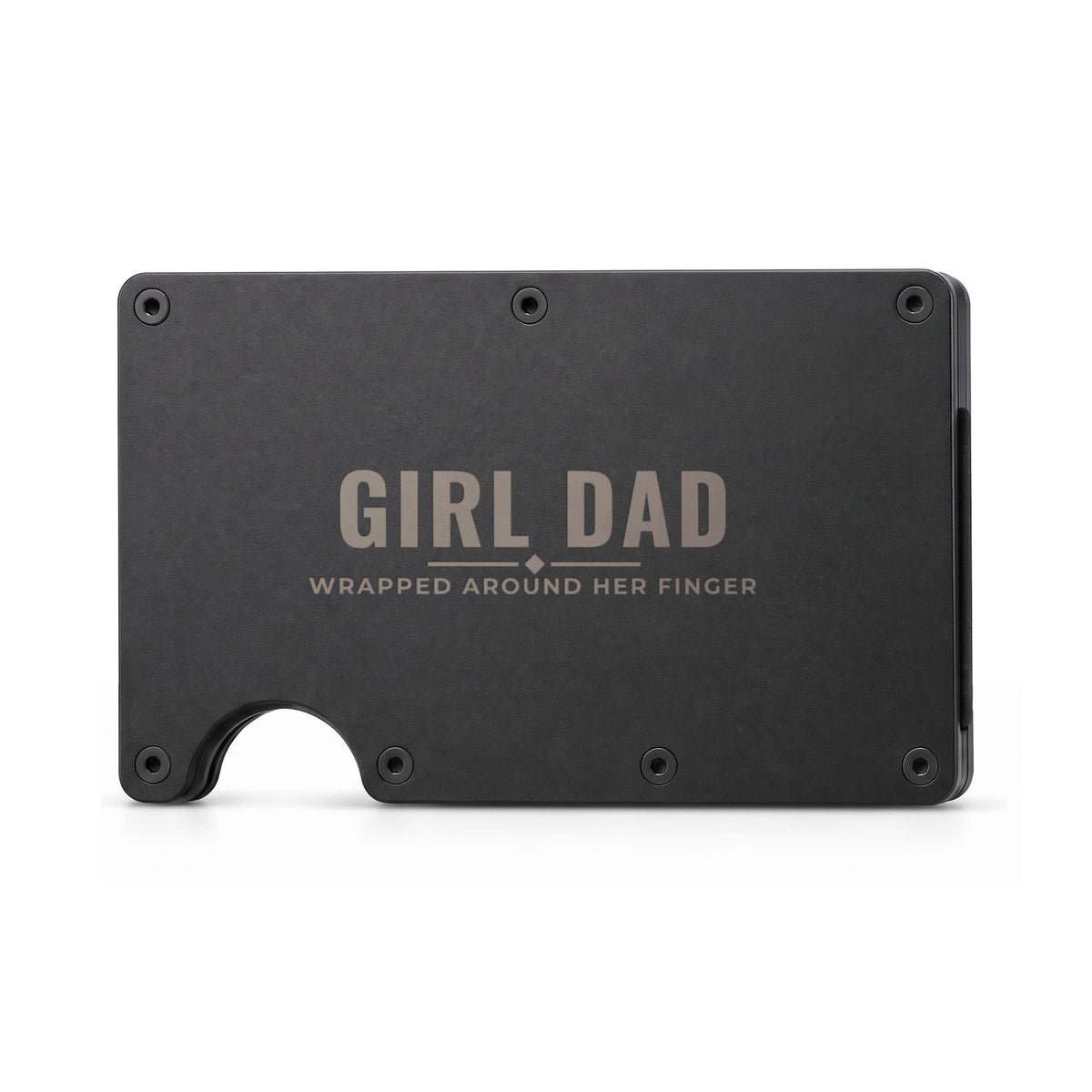 Engraved Metal Wallet for Girl Dad – girl dad gift, image 5