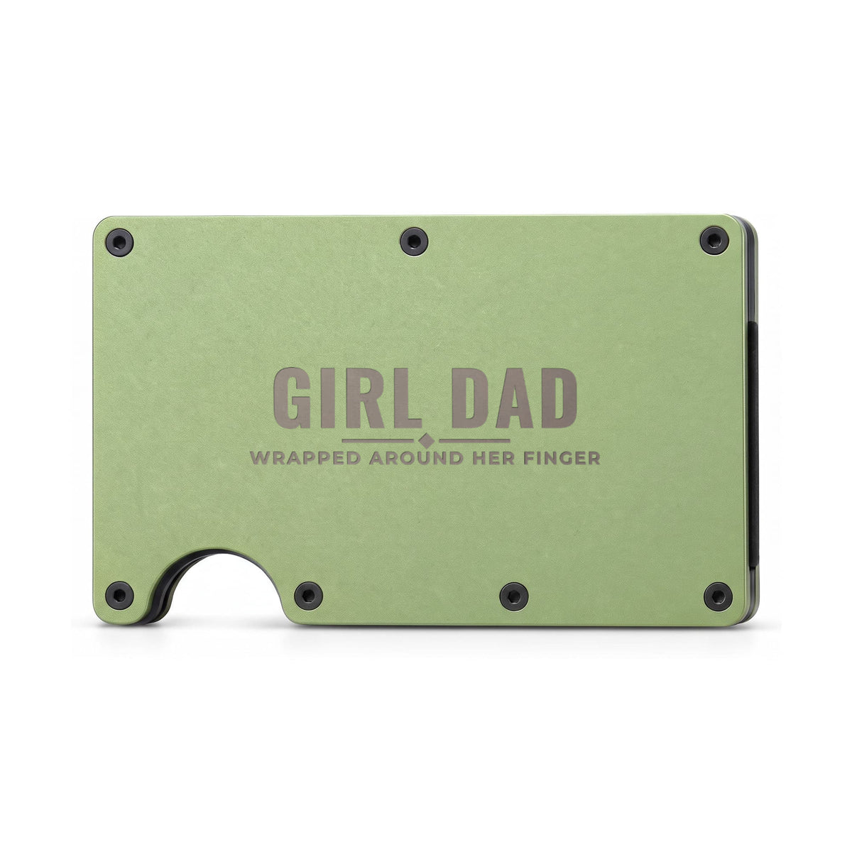 Engraved Metal Wallet for Girl Dad – girl dad gift, image 8