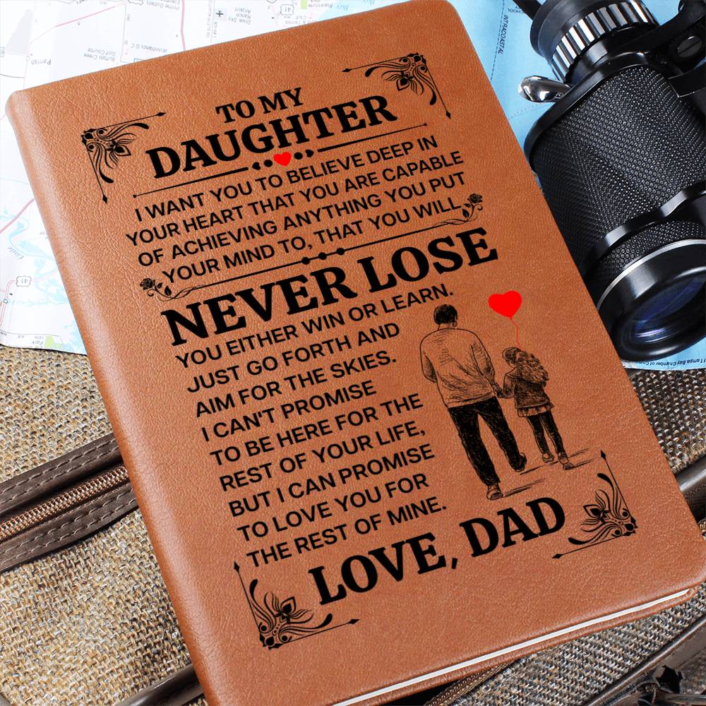 To My Daughter – Promise – Leather Journal