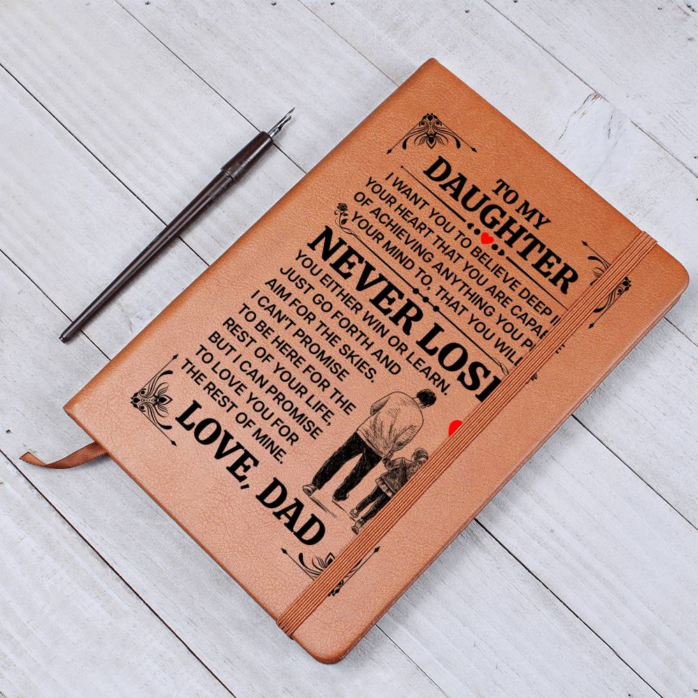 To My Daughter – Promise – Leather Journal