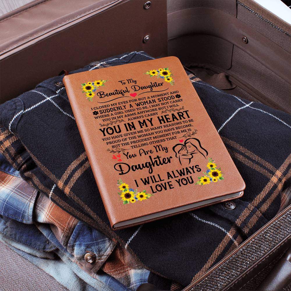 To My Daughter – Proud – Leather Journal