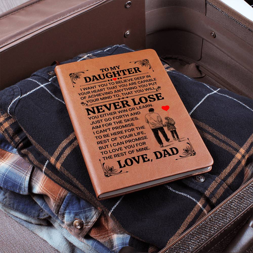 To My Daughter – Promise – Leather Journal