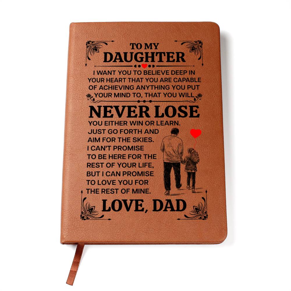 To My Daughter – Promise – Leather Journal