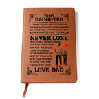 To My Daughter – Promise – Leather Journal