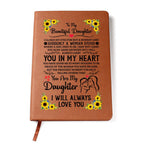 To My Daughter – Proud – Leather Journal