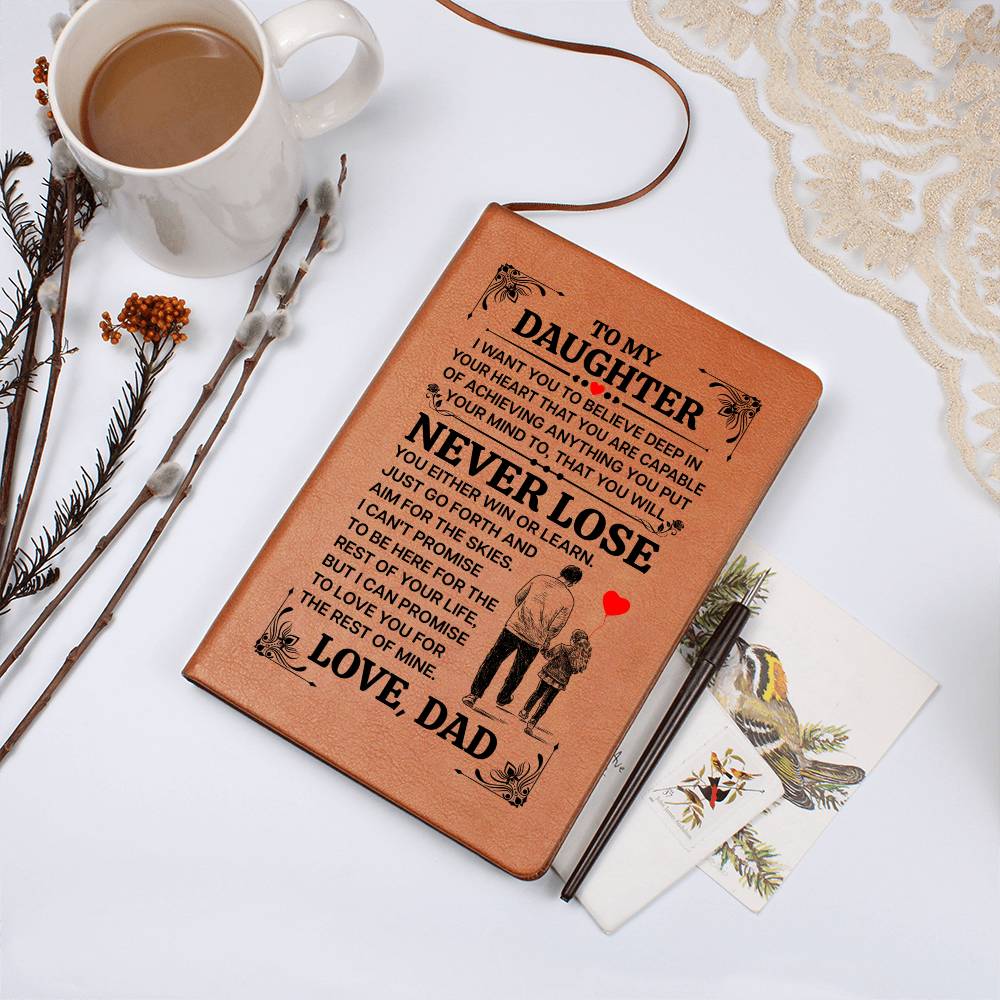 To My Daughter – Promise – Leather Journal