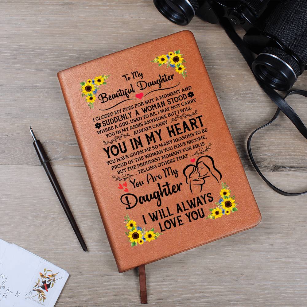 To My Daughter – Proud – Leather Journal