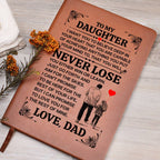 To My Daughter – Promise – Leather Journal