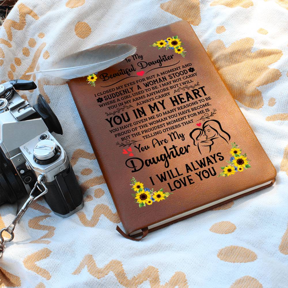 To My Daughter – Proud – Leather Journal