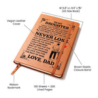 To My Daughter – Promise – Leather Journal
