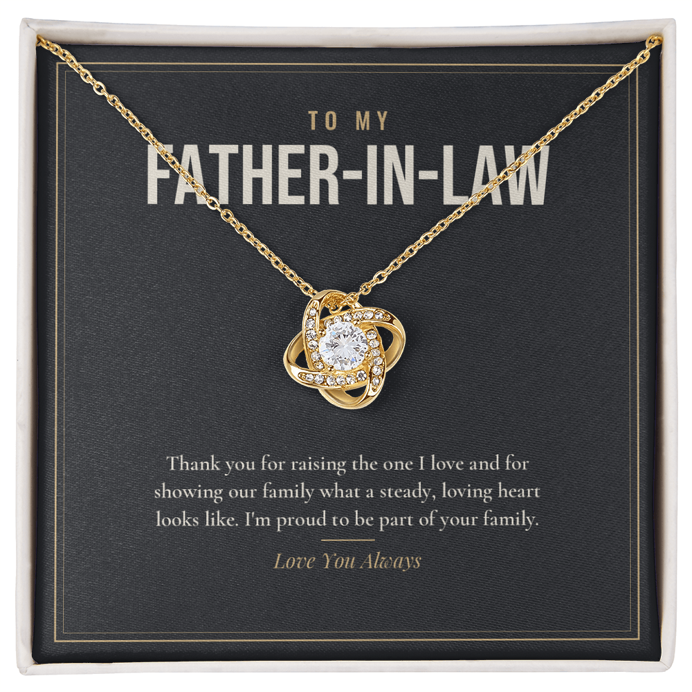 Love Knot Necklace for Father-in-Law