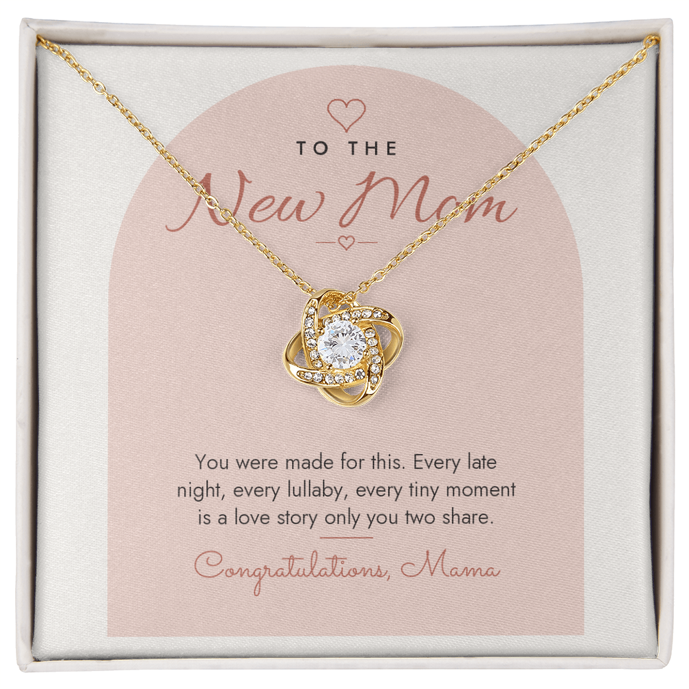 Love Knot Necklace for New Mom – Modern Card
