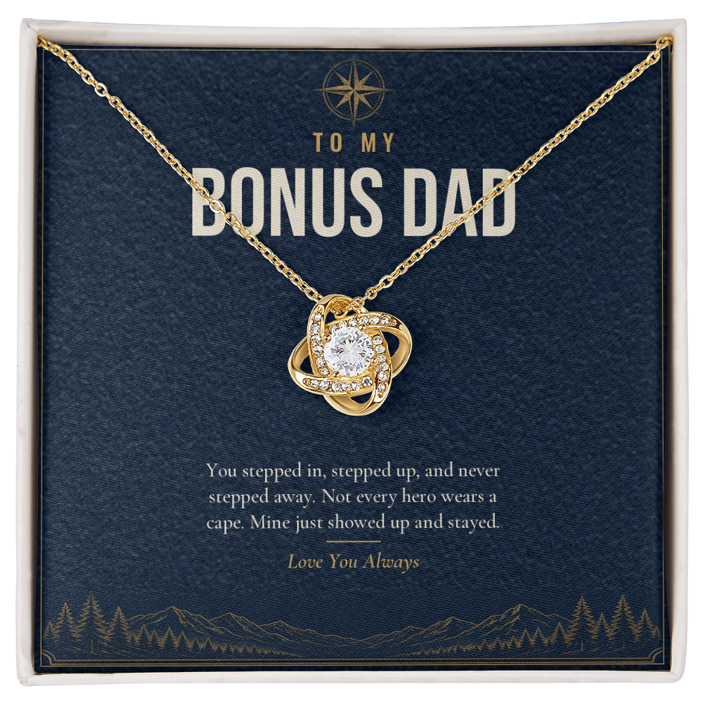 Love Knot Necklace for Bonus Dad