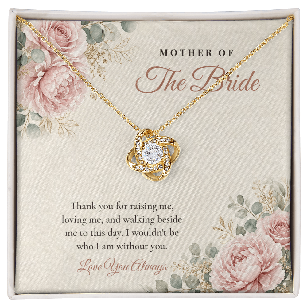 Wedding Love Knot Necklace for Mother of the Bride