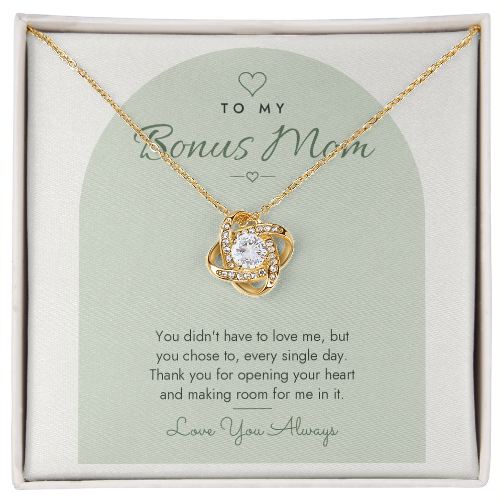 Love Knot Necklace for Bonus Mom – Modern Card