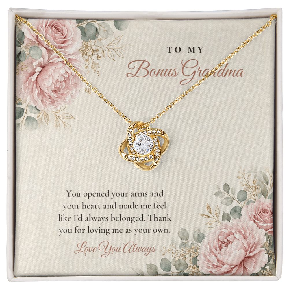 Love Knot Necklace for Bonus Grandma