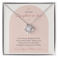 Love Knot Necklace for Daughter-in-Law – Modern Card