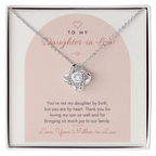 Love Knot Necklace for Daughter-in-Law – Modern Card