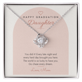 Graduation Love Knot Necklace for Daughter – Modern Card