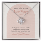 New Puppy Love Knot Necklace for Dog Mom – Modern Card