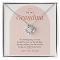 Thanksgiving Love Knot Necklace for Grandma – Modern Card