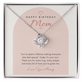 Birthday Love Knot Necklace for Mom – Modern Card