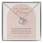 Birthday Love Knot Necklace for Mom – Modern Card