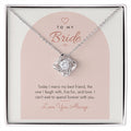 Wedding Love Knot Necklace for Bride – Modern Card