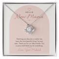 Push Present Love Knot Necklace for New Mom – Modern Card