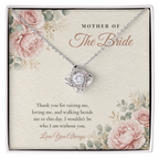 Wedding Love Knot Necklace for Mother of the Bride