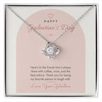 Galentine's Day Love Knot Necklace – Modern Card