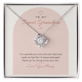 Love Knot Necklace for Bonus Grandma – Modern Card