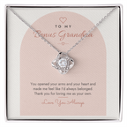 Love Knot Necklace for Bonus Grandma – Modern Card