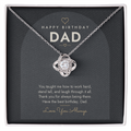 Birthday Love Knot Necklace for Dad – Modern Card