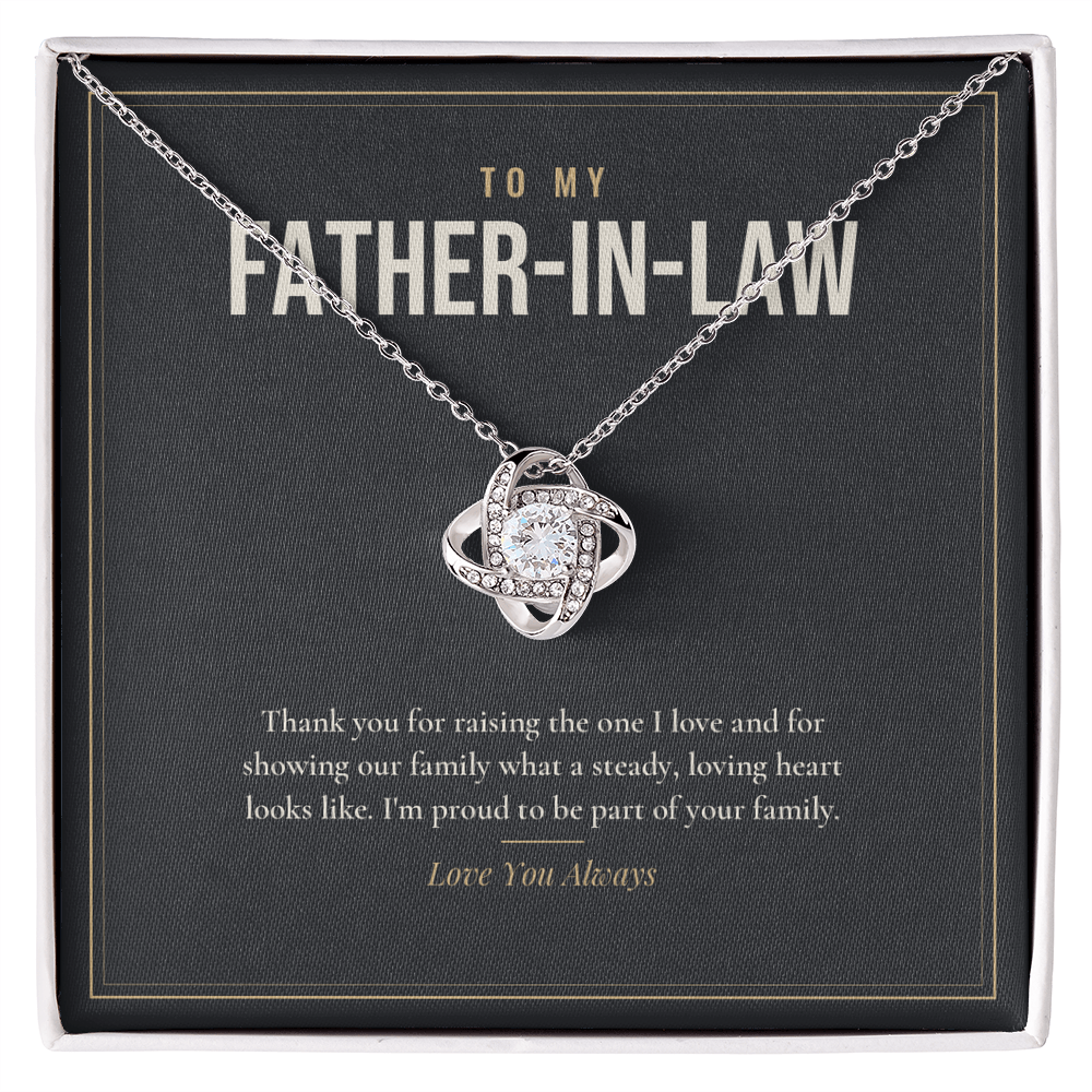 Love Knot Necklace for Father-in-Law