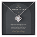 Love Knot Necklace for Father-in-Law – Modern Card