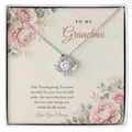 Thanksgiving Love Knot Necklace for Grandma