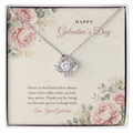 Galentine's Day Love Knot Necklace for Best Friend