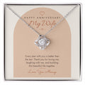 Anniversary Love Knot Necklace for Wife – Modern Card