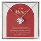 Christmas Love Knot Necklace for Mom – Modern Card